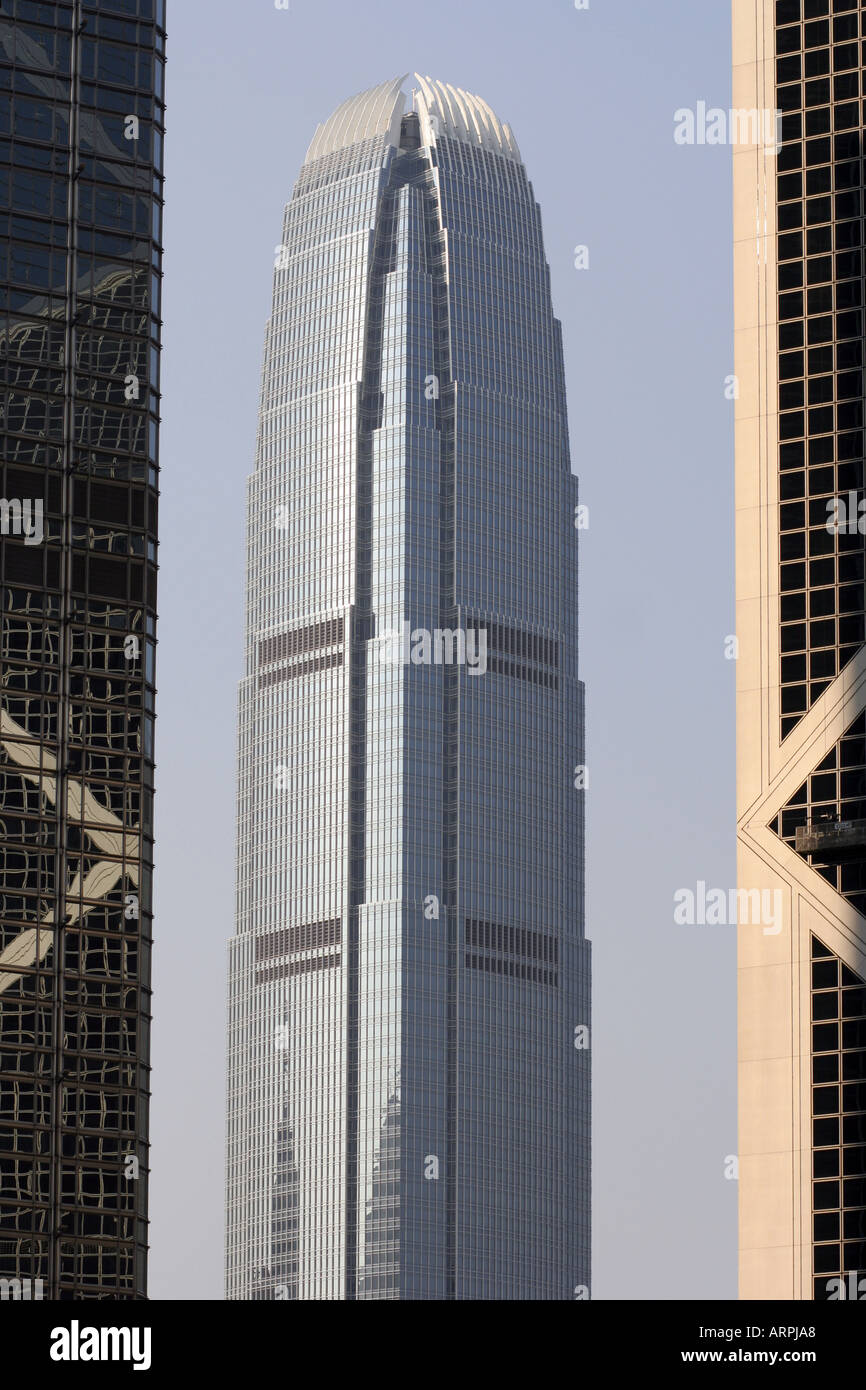 IFC2 skyscraper on Hong Kong island Stock Photo