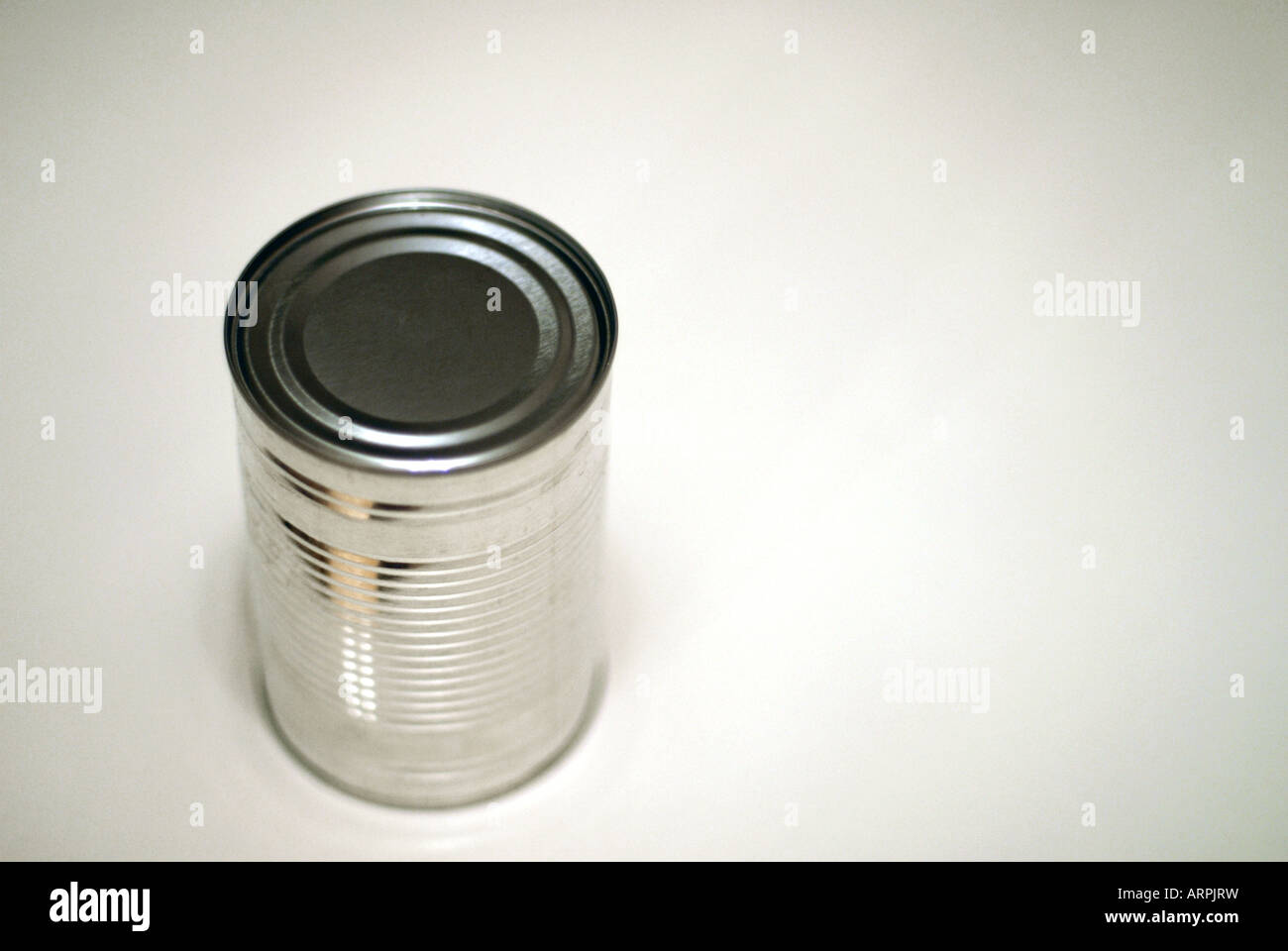 A tin can in isolation / cut out Stock Photo