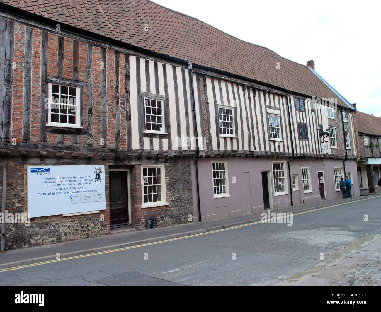 Dragon Hall King Street Norwich undergoing restoration Stock Photo