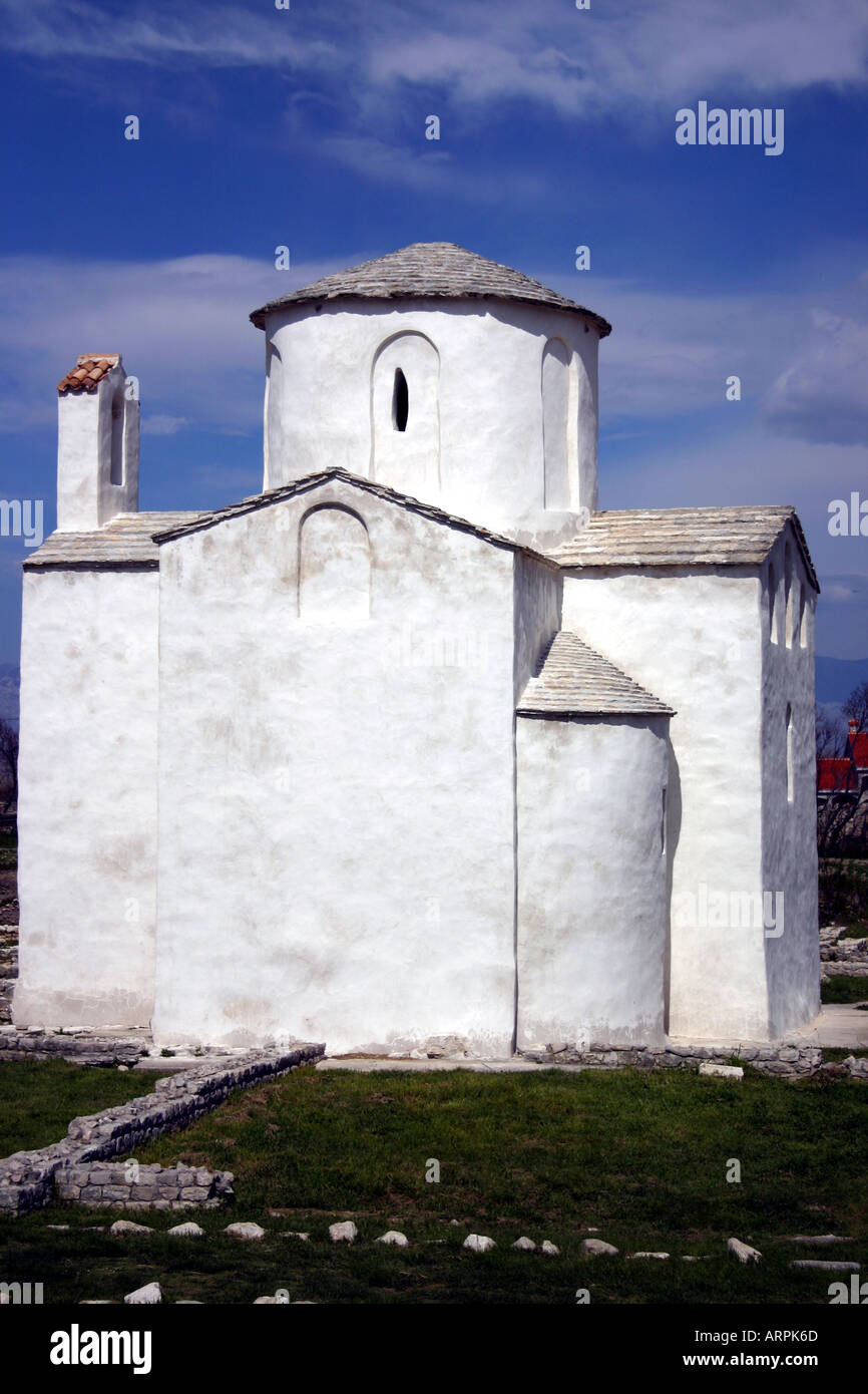 Church of the Holy Cross, Nin, Dalmatia, Croatia. Stock Photo
