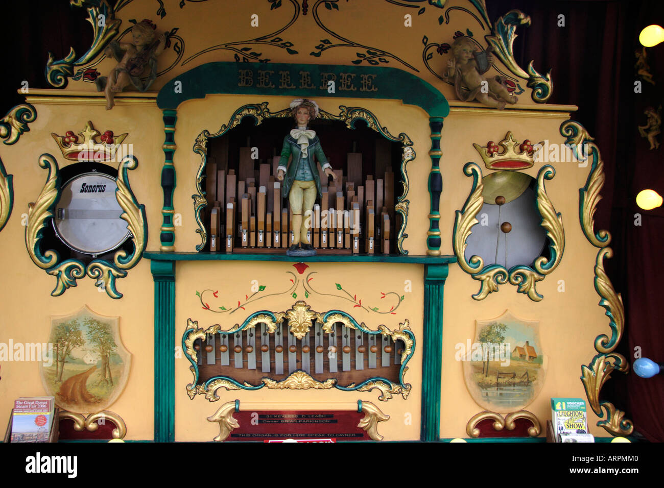 Fairground organ, Rudgwick Steam & Country Show, 2006 Stock Photo