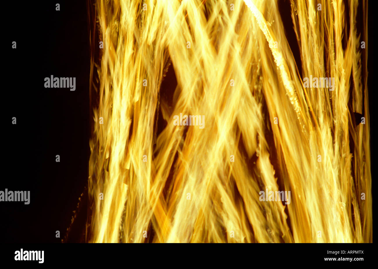 Man swinging fire chains on Pulau Weh beach Sumatra, Indonesia Stock ...