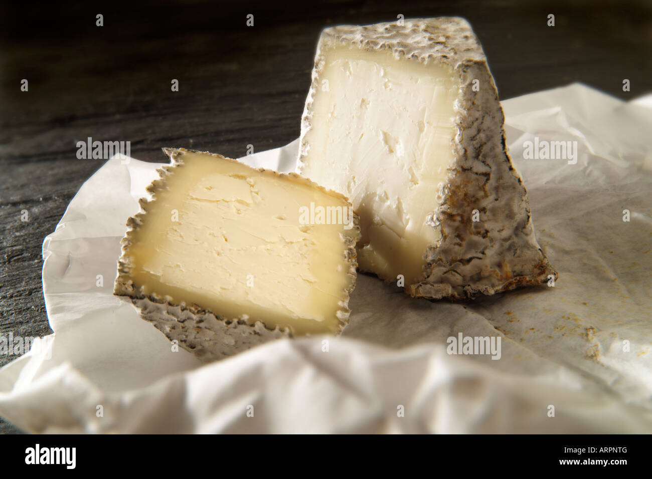 Valencay French goats cheese Stock Photo