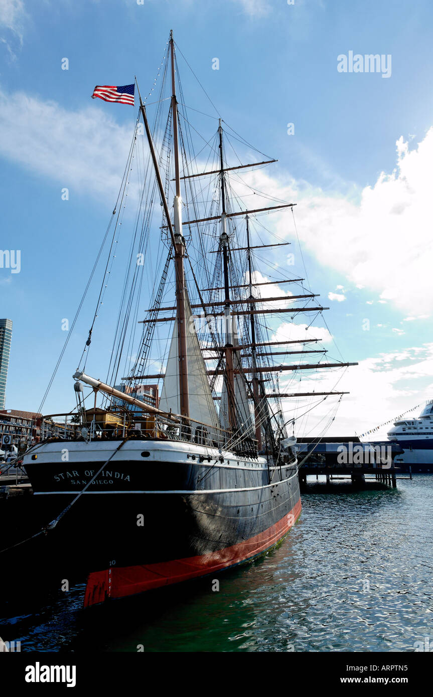 The Star Of India Ship at the Maritime Museum of San Diego, California ...