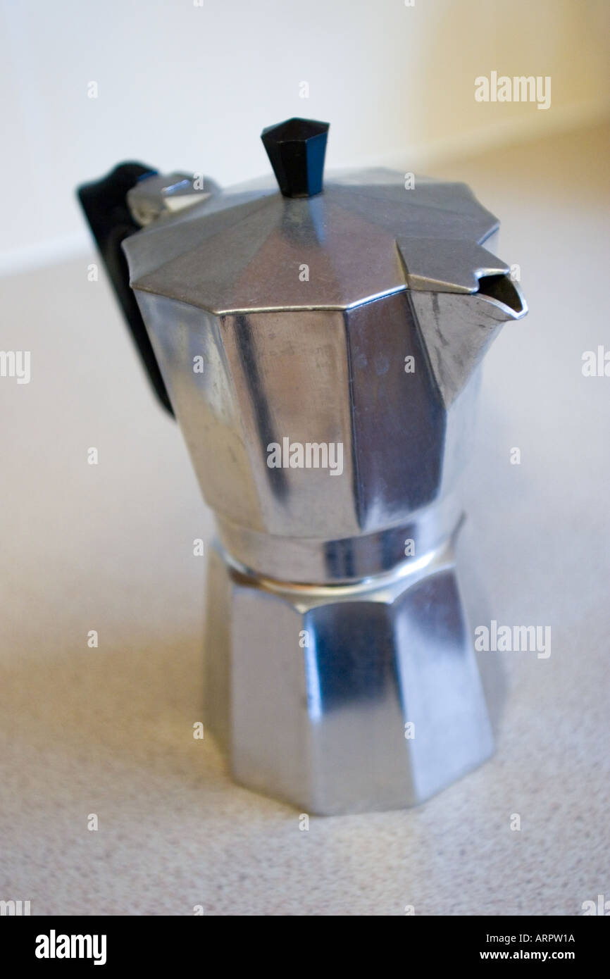 Cooker Stove top coffee maker Stock Photo