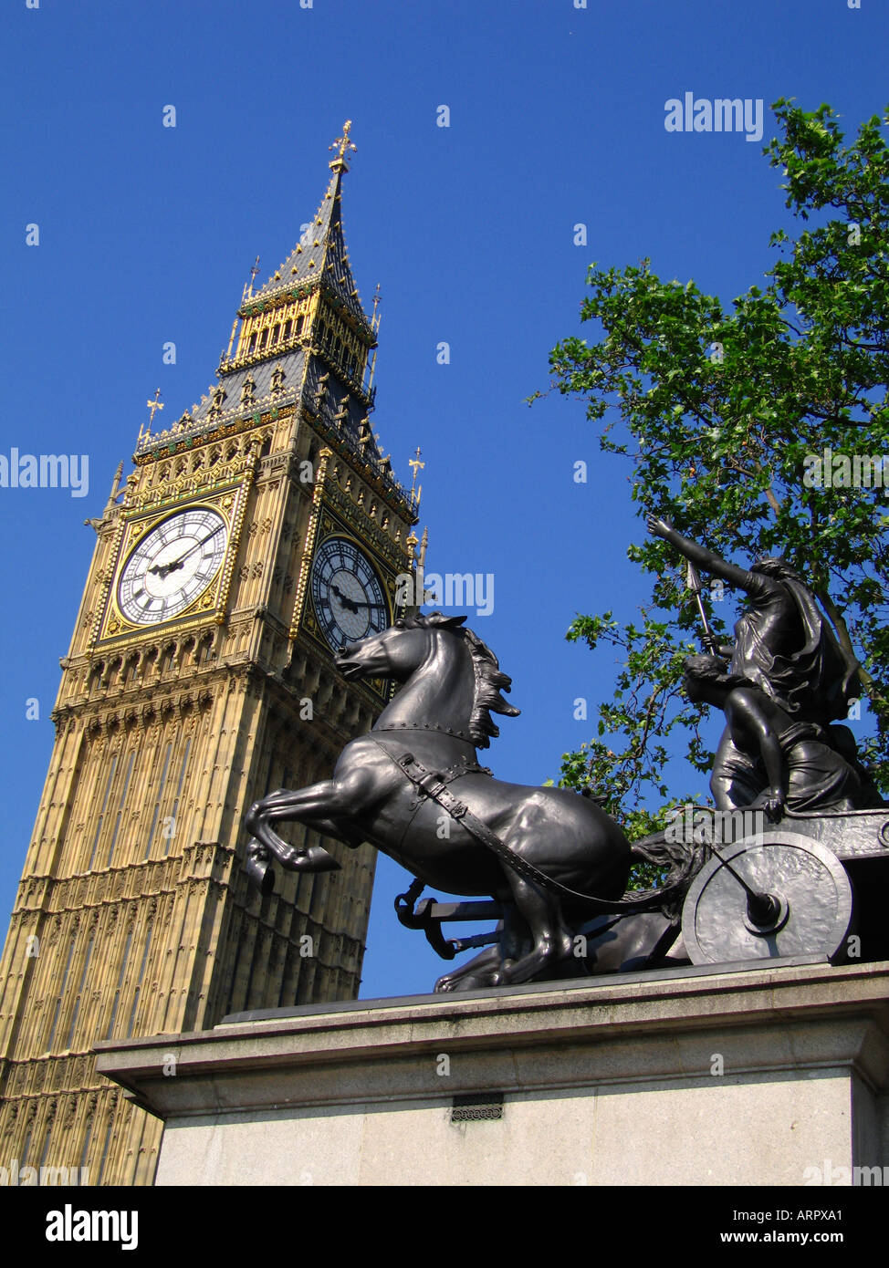 Statue of Queen Boudicca near Houses of Parliament Houses of Parliament