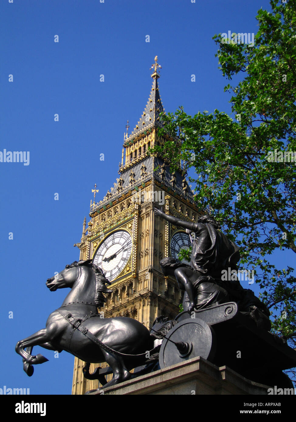 Statue of Queen Boudicca near Houses of Parliament Houses of Parliament