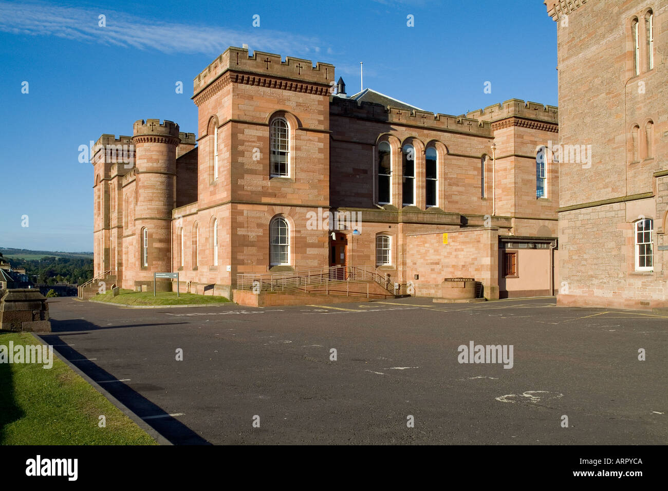 dh Castle INVERNESS INVERNESSSHIRE Inverness Castle sherriff court building scotland historic castles Stock Photo