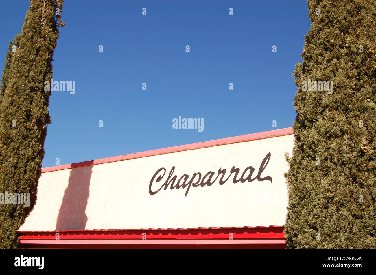 Chaparral apartment house in Truth or Consequences New Mexico Stock