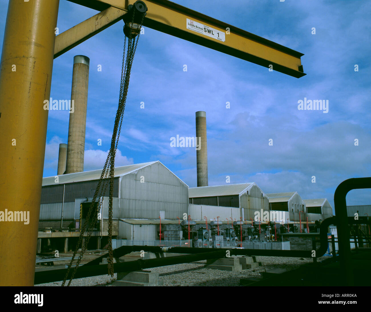 British Alcan's aluminium smelter plant at Lynemouth, Northumberland