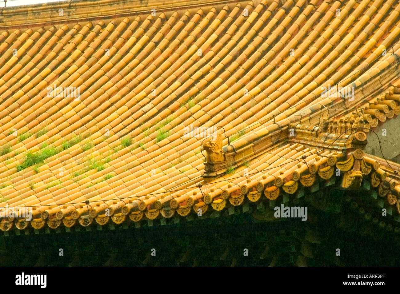 Ceramic Roof tiles at the Ming Tombs Stock Photo - Alamy