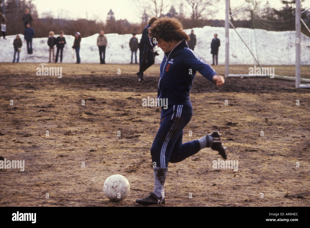 Kevin Keegan football player playing for the  West German club Hamburger SV. Hamburg Germany 1970s HOMER SYKES Stock Photo