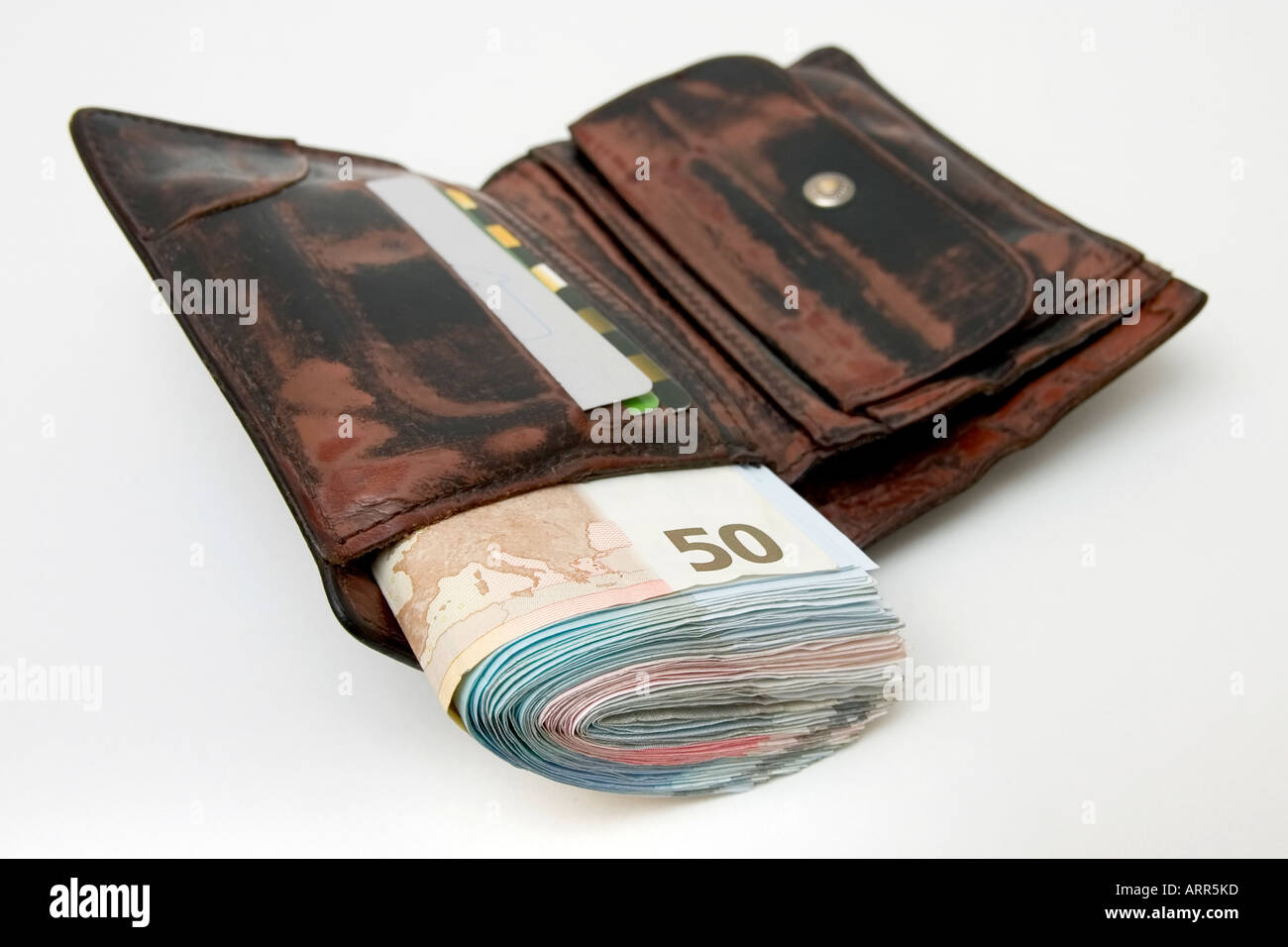 wallet full of cash ready for some investment Stock Photo - Alamy