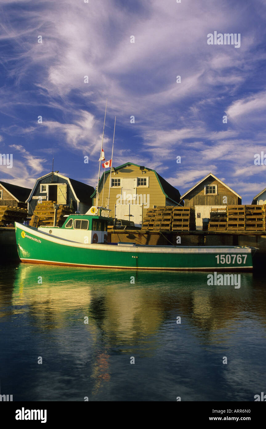 lobster fishing boat, New London, Prince Edward Island, Canada Stock