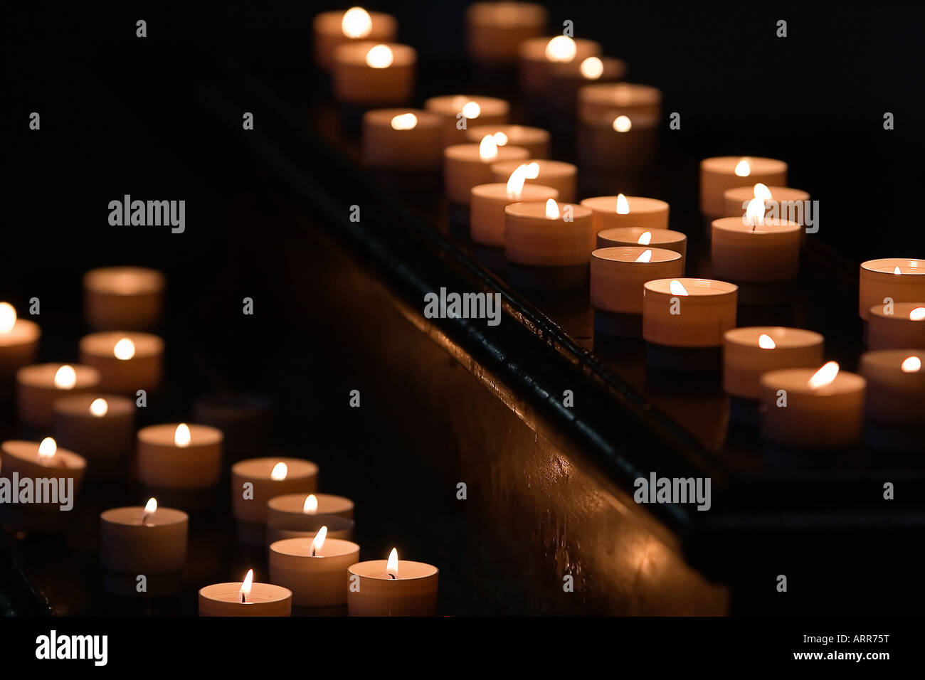 candle lighted illuminated flame arranged Stock Photo Alamy