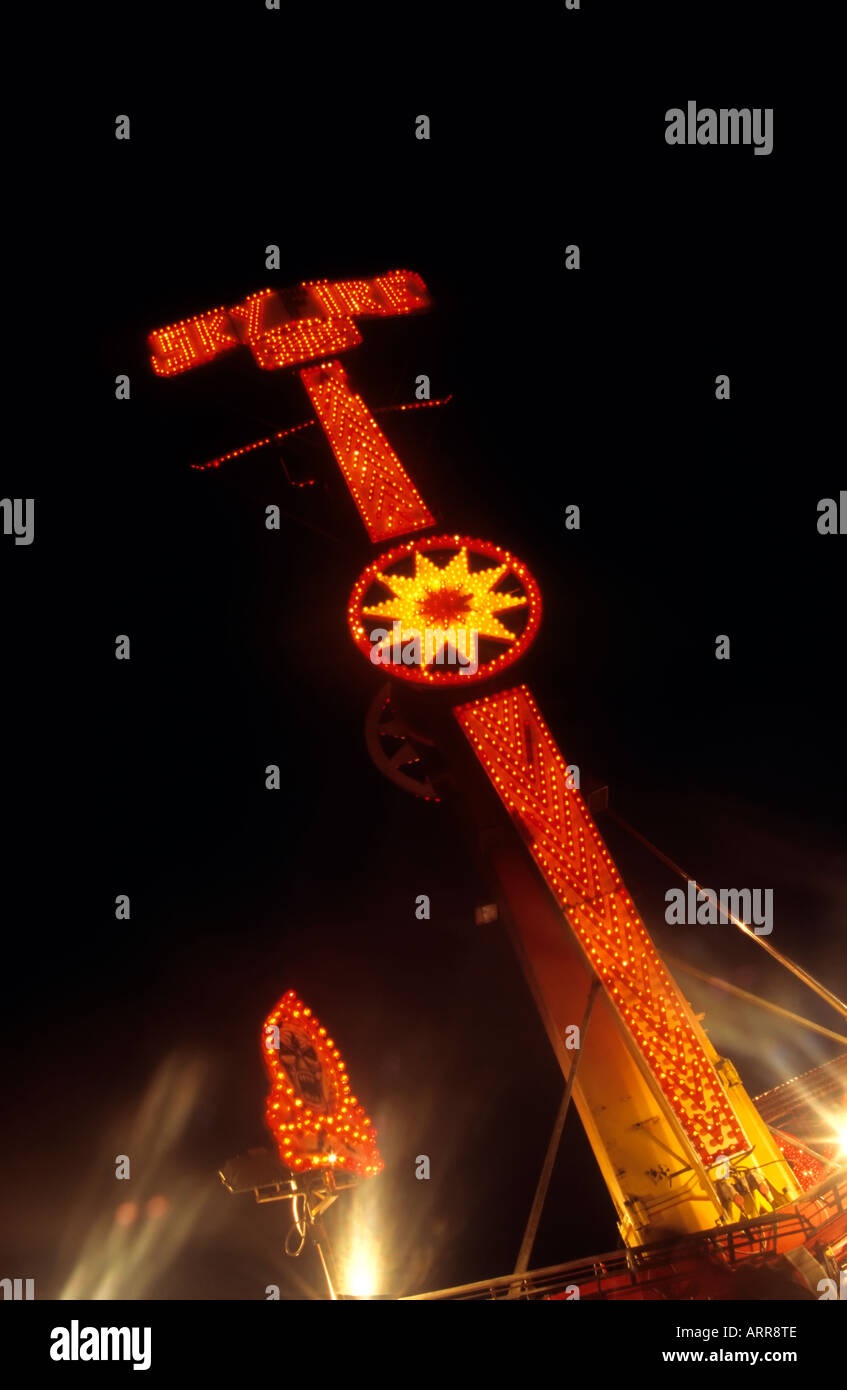 Sky Fair Rides The Sky Fire ride at Christchurch Regatta Fair Stock Photo - Alamy