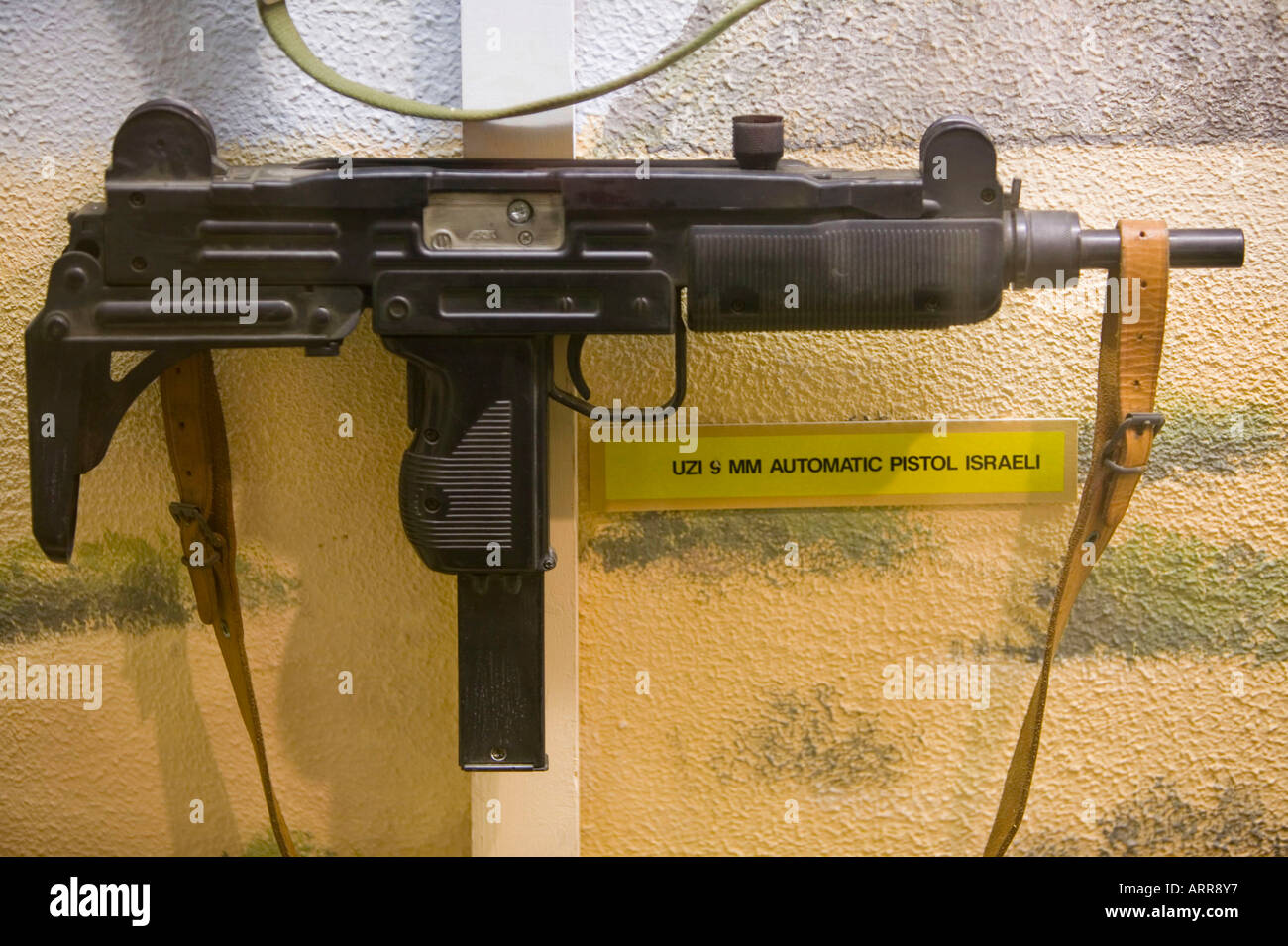 an Uzi automatic pistol at the Muckleburgh Collection, Weybourne, Norfolk, UK Stock Photo