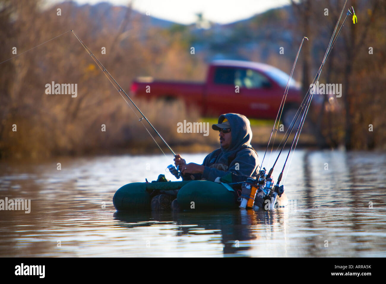 Fishing float tube hi-res stock photography and images - Alamy