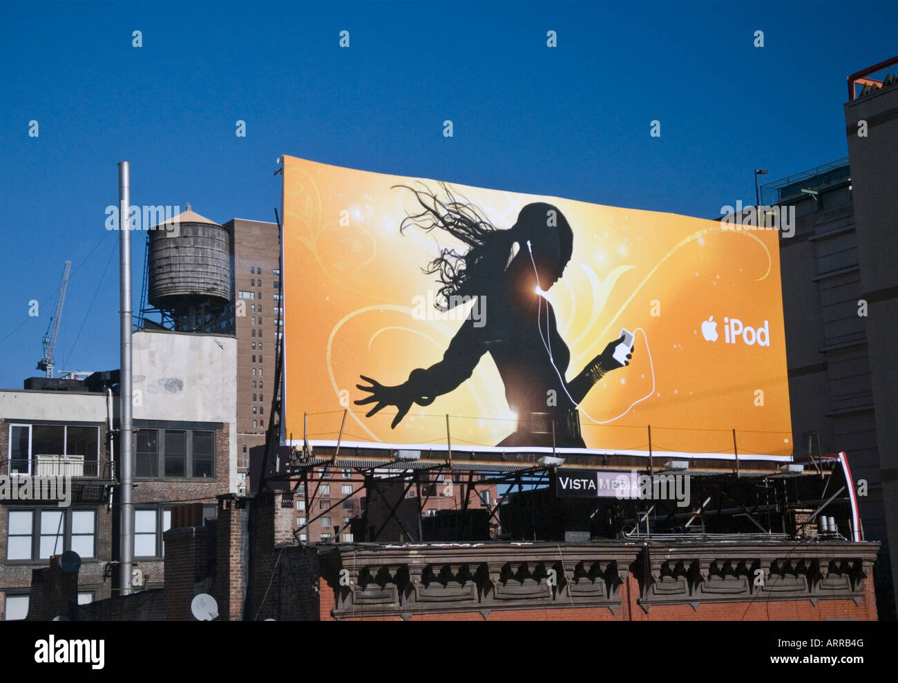 Billboard Advertisement for iPod Stock Photo