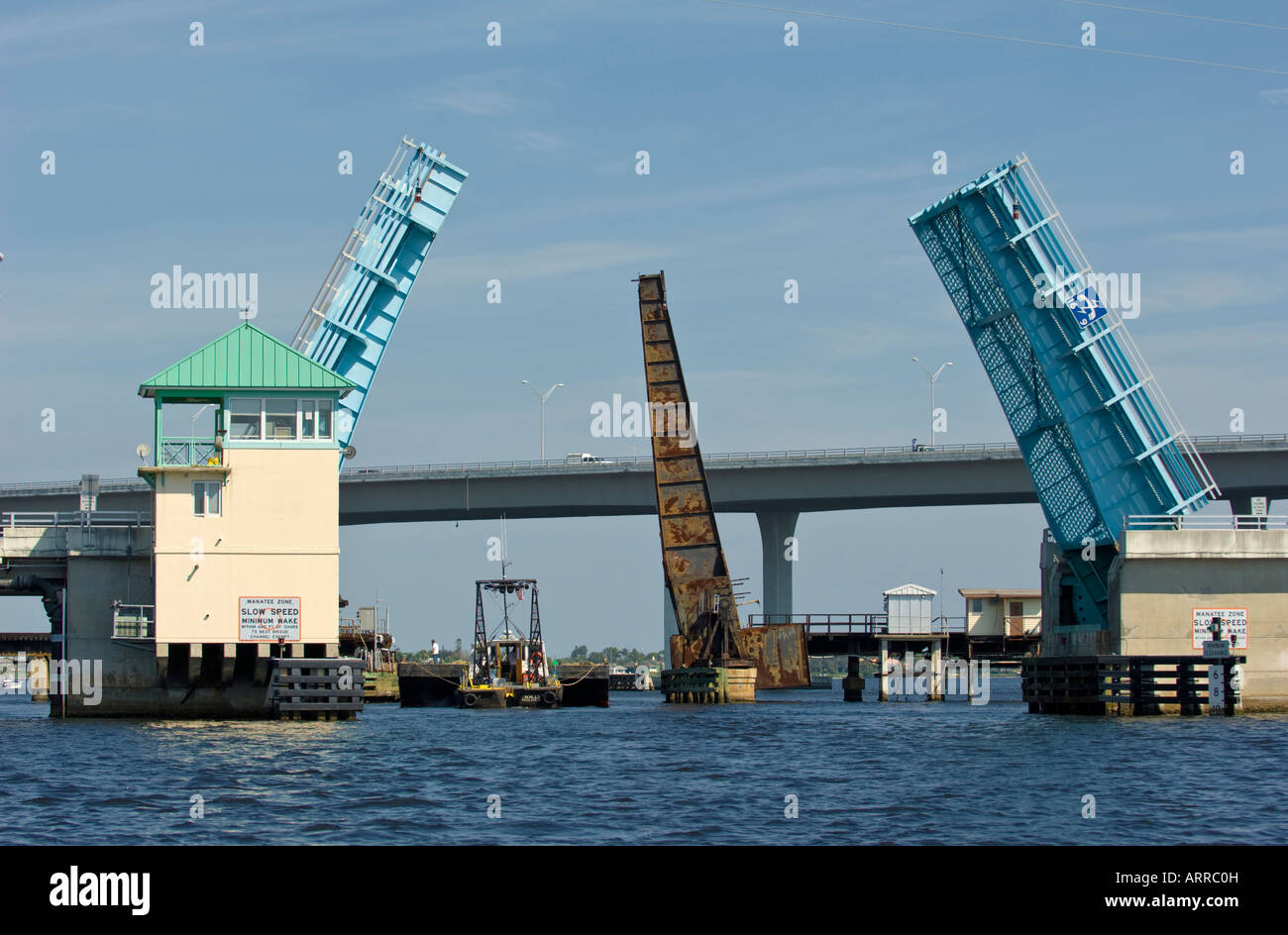 Saint Lucie River drawbridge Roosevelt bridge Martin County Stuart