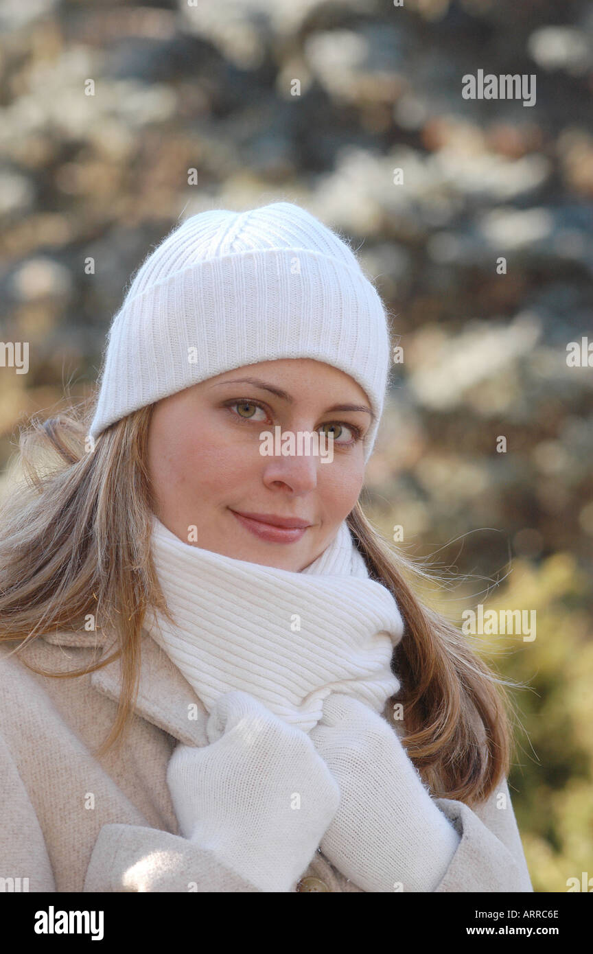 Grey hair woman winter hi-res stock photography and images - Alamy