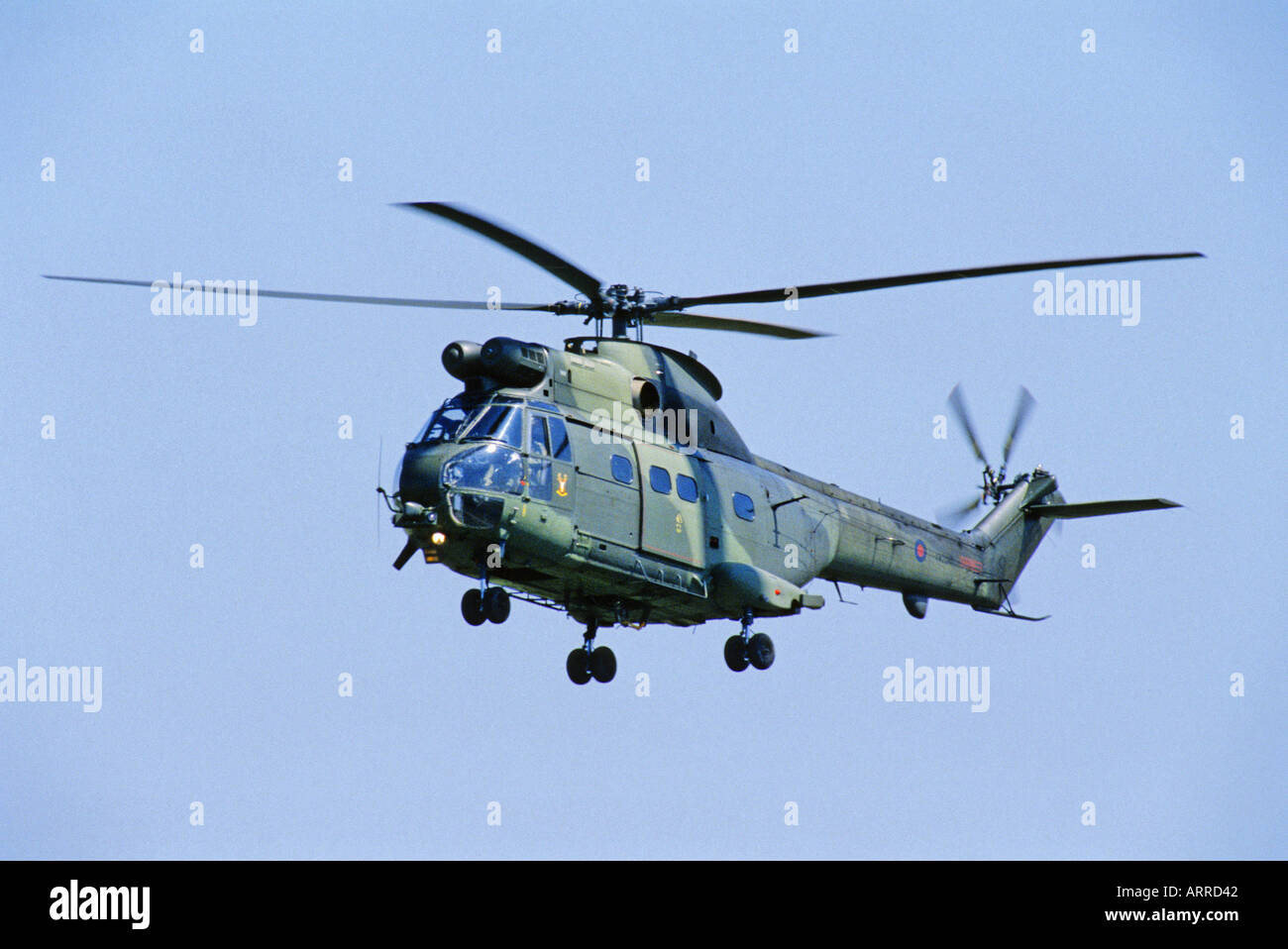 The Aérospatiale SA 330 Puma helicopter of RAF Stock Photo - Alamy