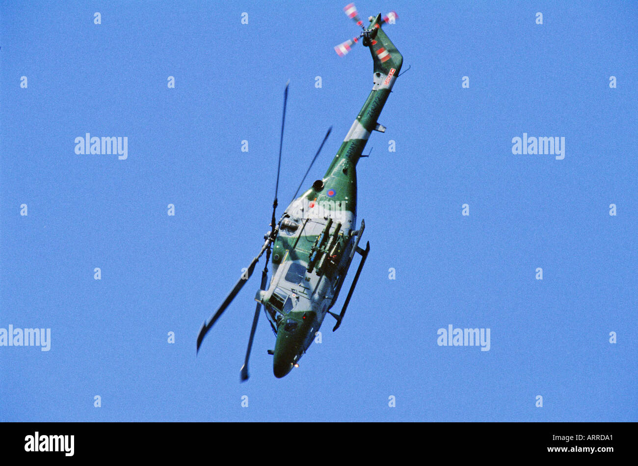 Royal Army Lynx helicopter Stock Photo