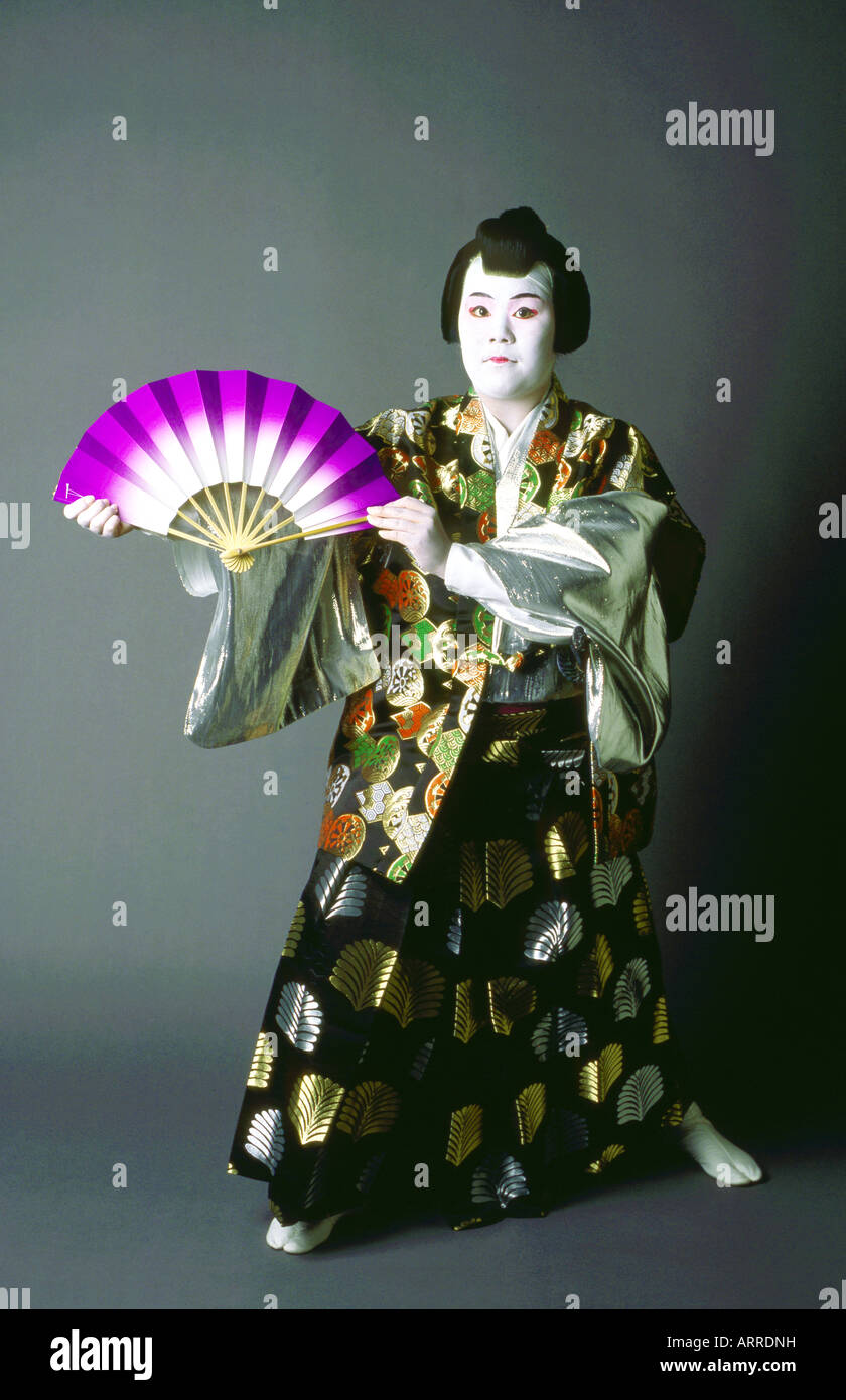 Japanese Nihon Buyo, Kabuki Dancer Stock Photo Alamy