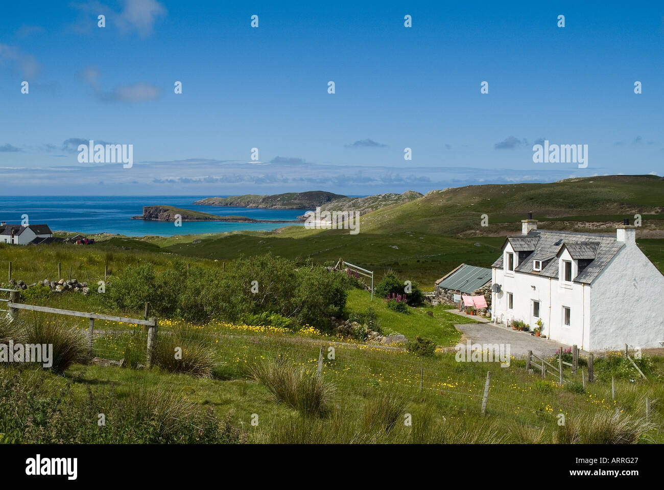 dh Oldshoremore bay OLDSHOREMORE SUTHERLAND White cottage house
