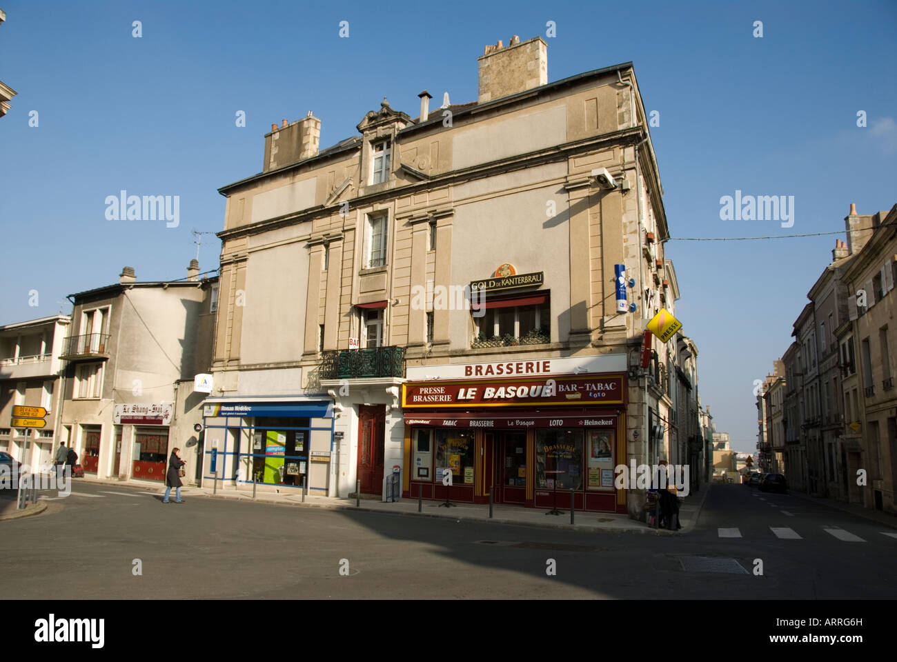 Street scene in Poitiers France Stock Photo