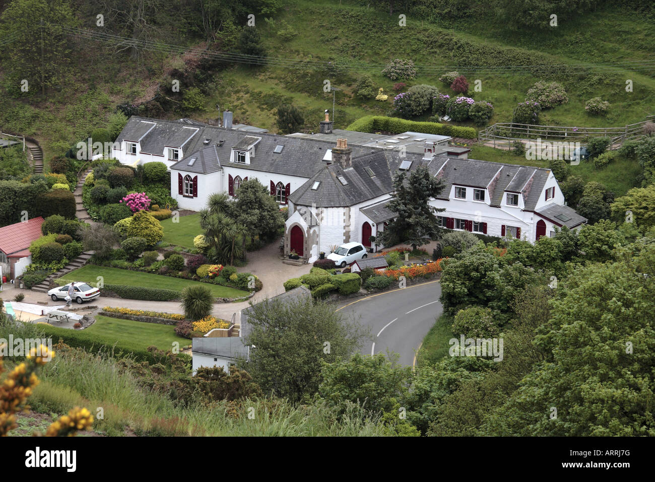 Guest house in Bouley bay Jersey Channel Islands Stock Photo - Alamy