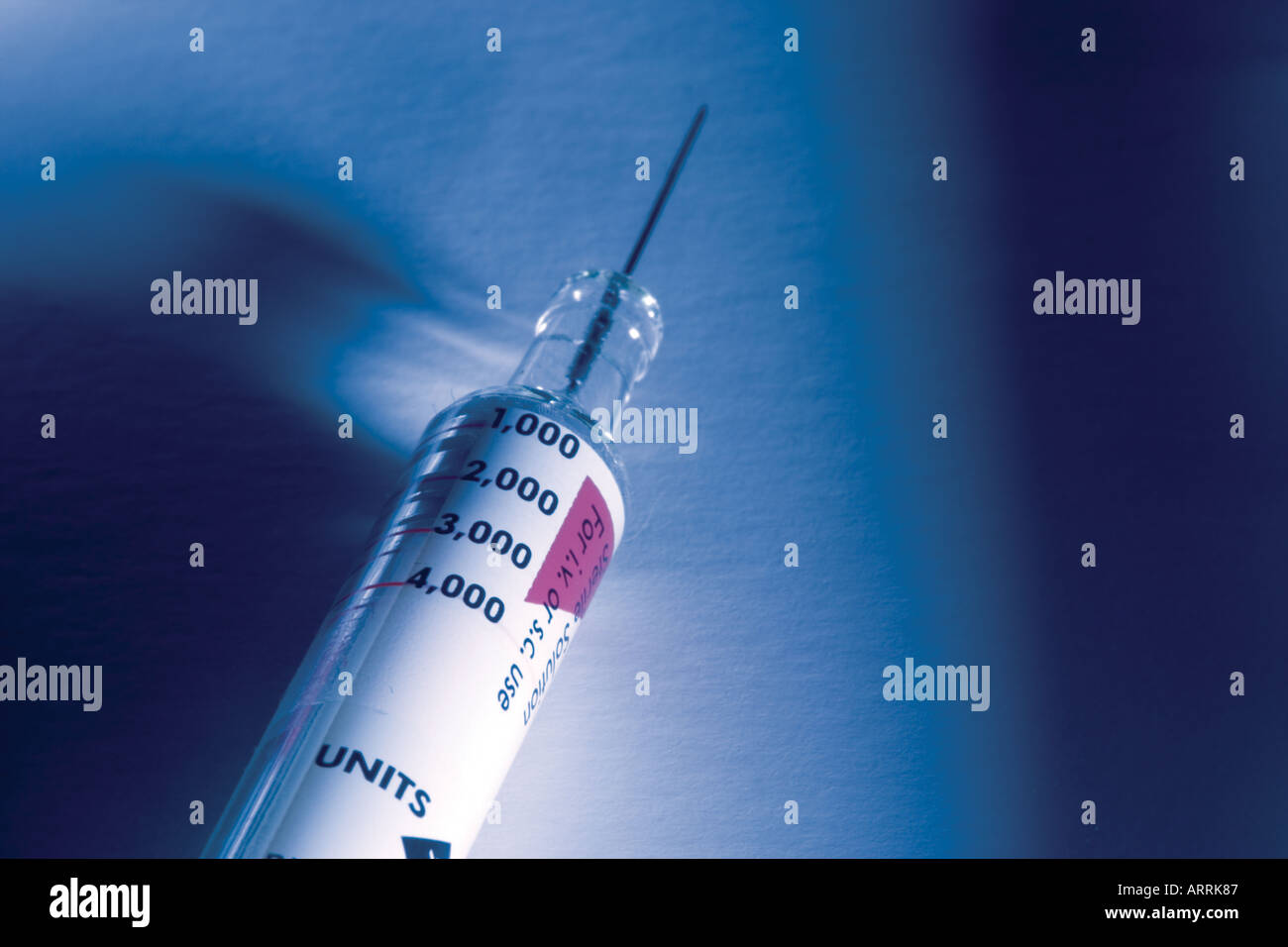 Hypodermic syringe Stock Photo