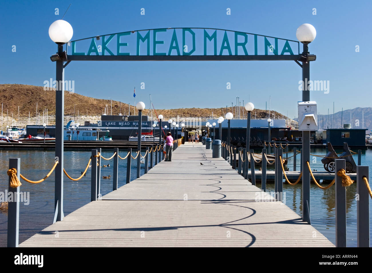 Lake Mead marina Stock Photo Alamy
