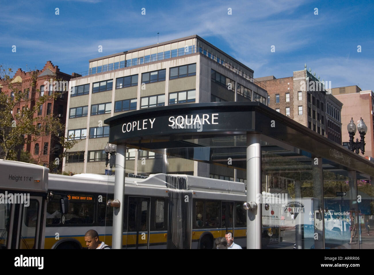 Boston Bus Stop Hi Res Stock Photography And Images Alamy