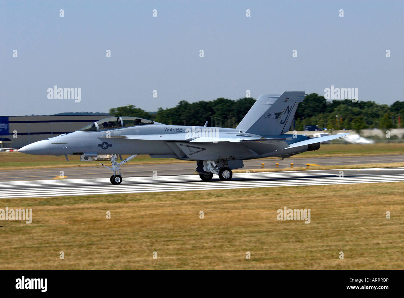 Boeing F/A18F Farnborough Air Show 2006 Stock Photo Alamy