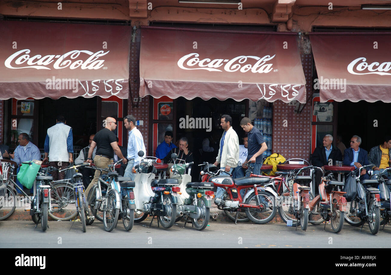 Marrakech Morocco Busy Working Area Stock Photo