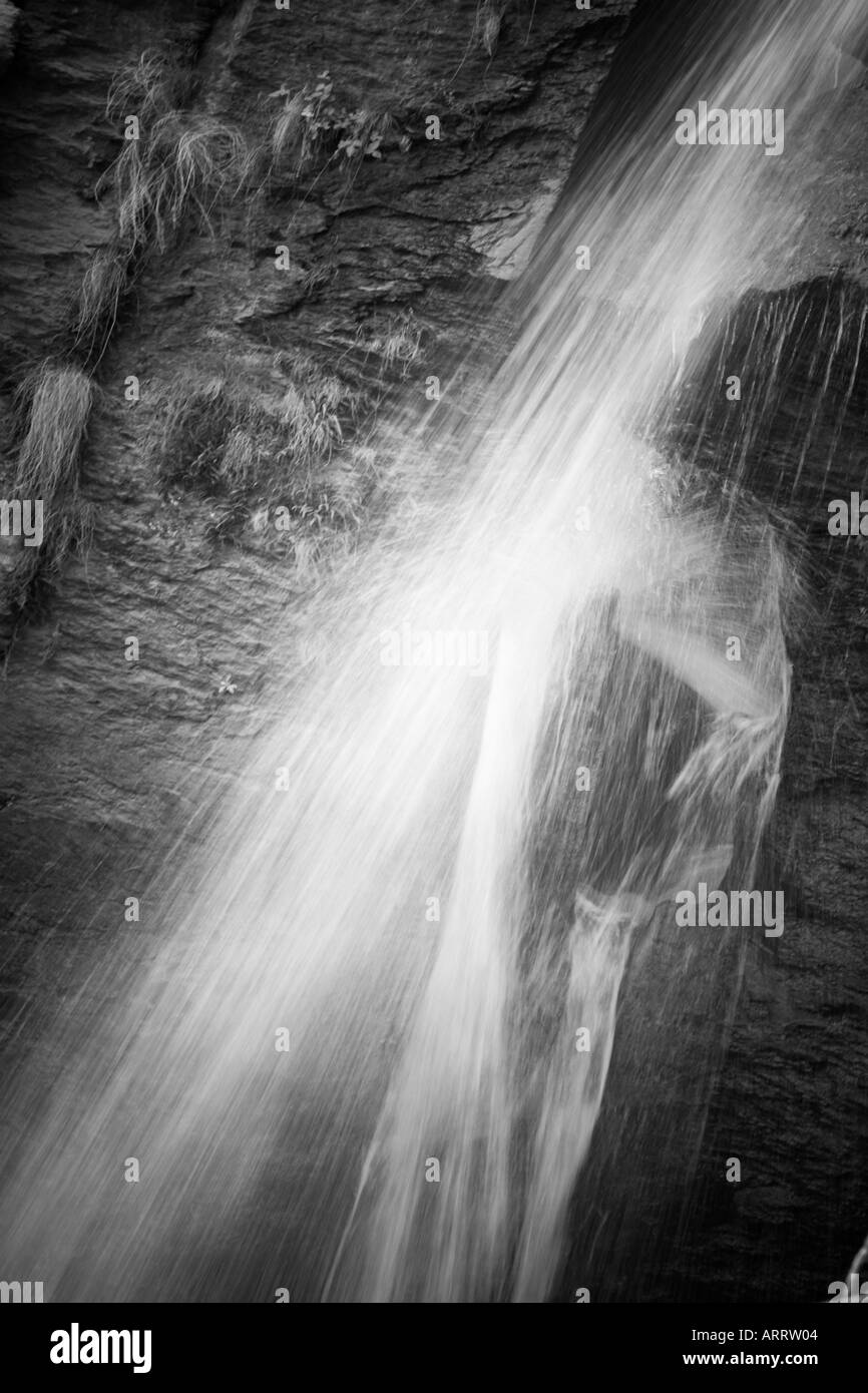 Rio Bermejo Waterfall Portugos Alpujarras Andalucia Spain Stock Photo