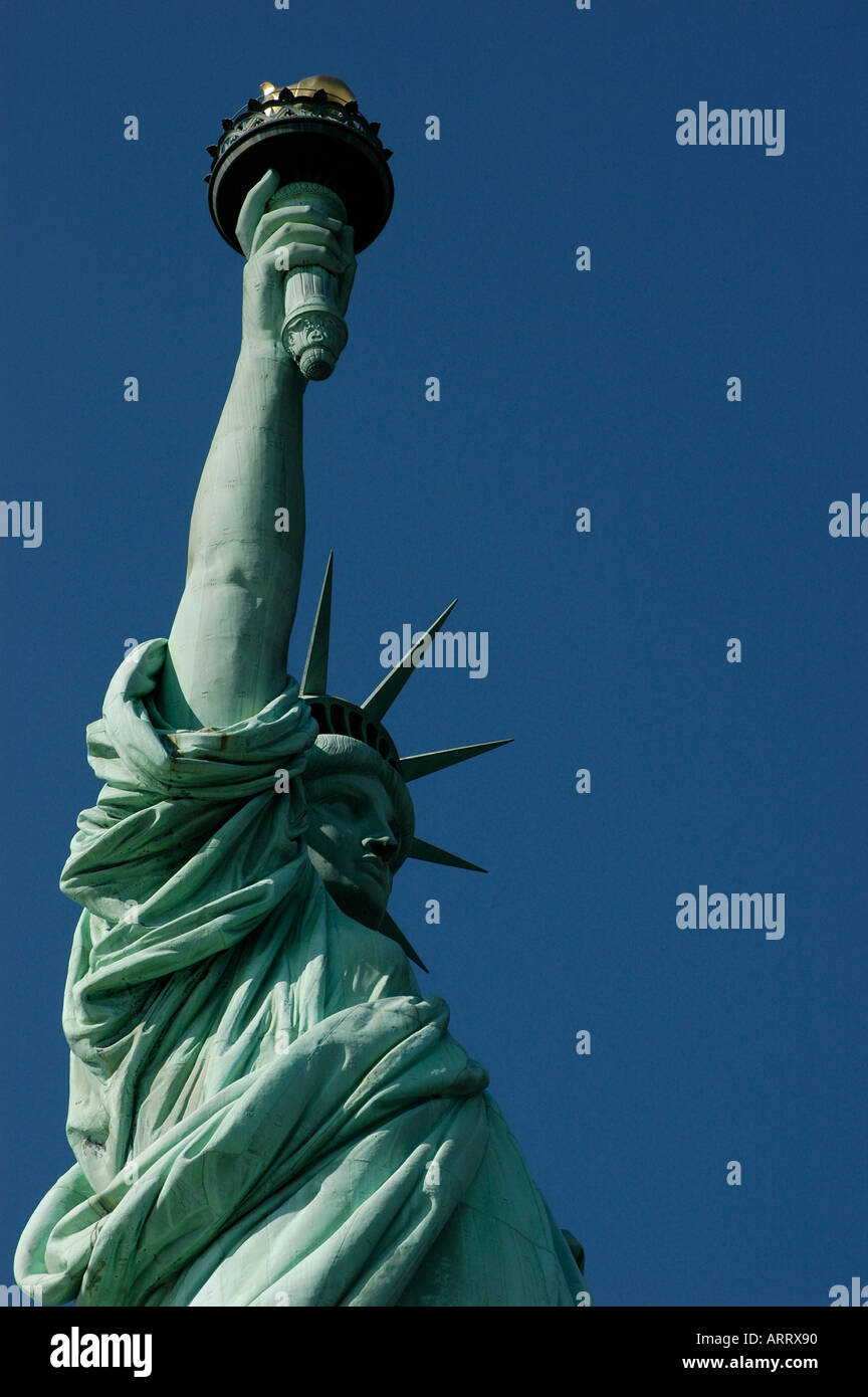 Statue of Liberty Ellis Island New York City New York USA Stock Photo