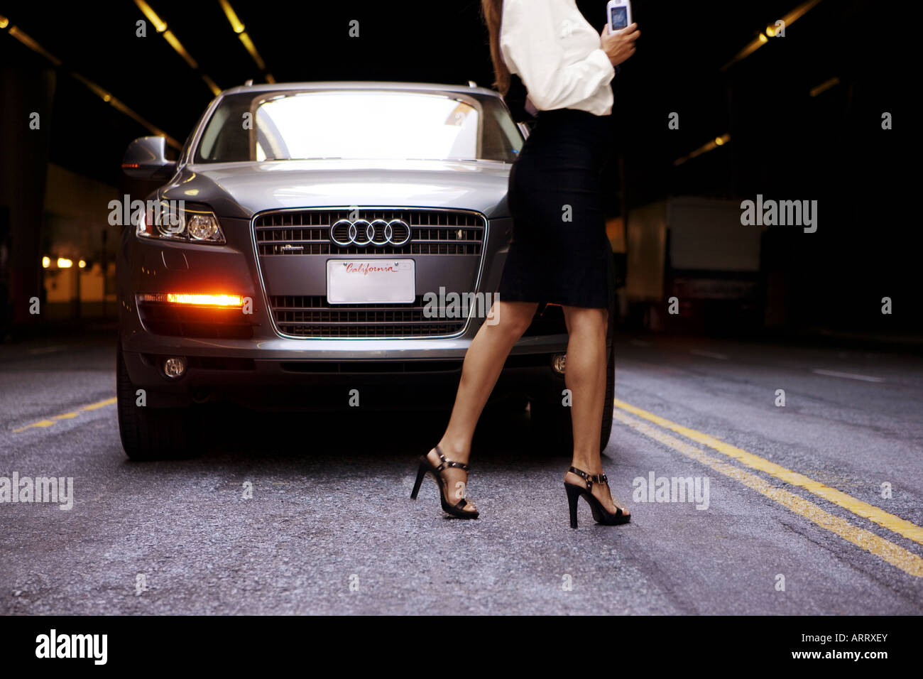 Woman in high heels front view hi-res stock photography and images - Alamy