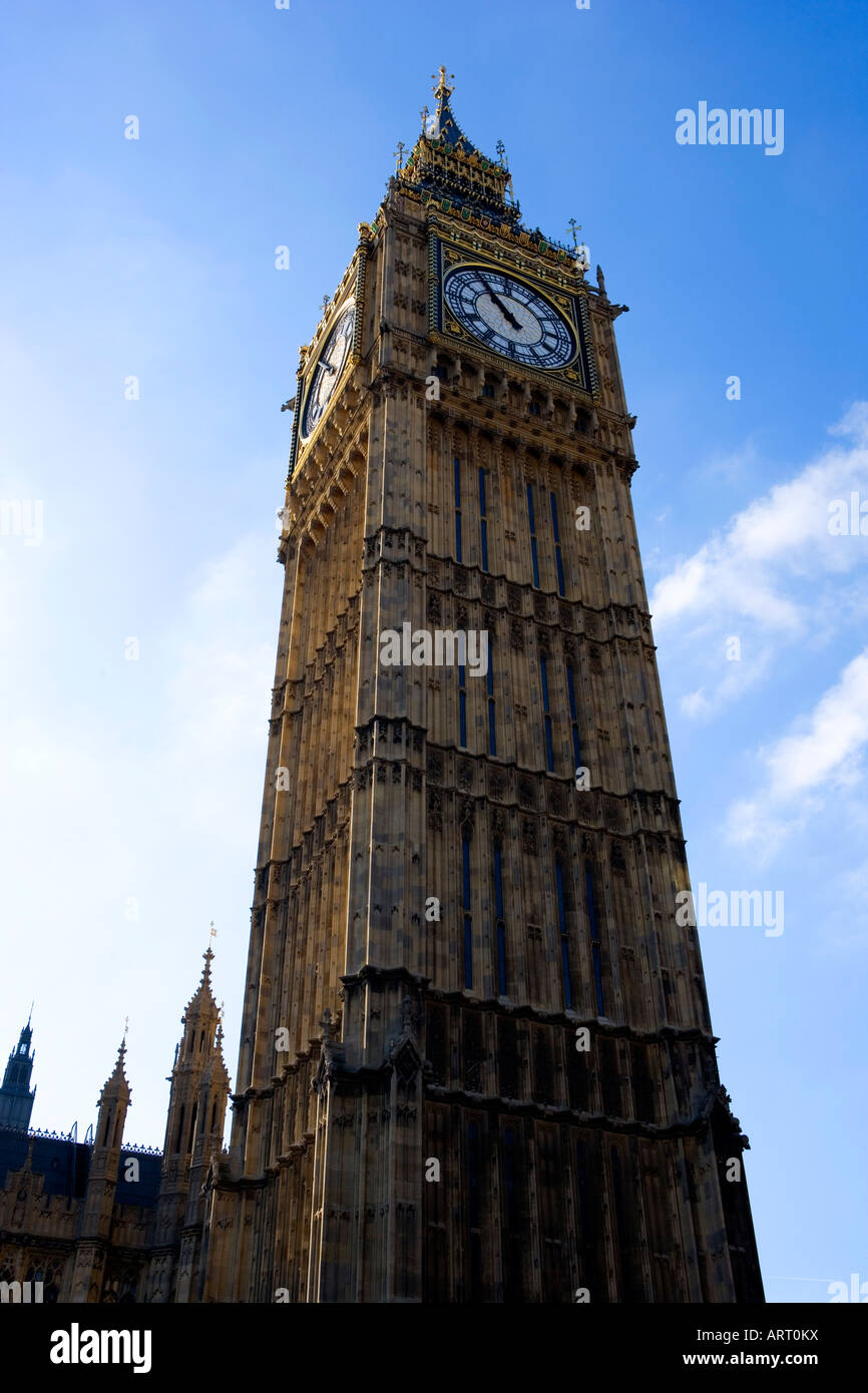 big ben houses of parliment westminster Stock Photo