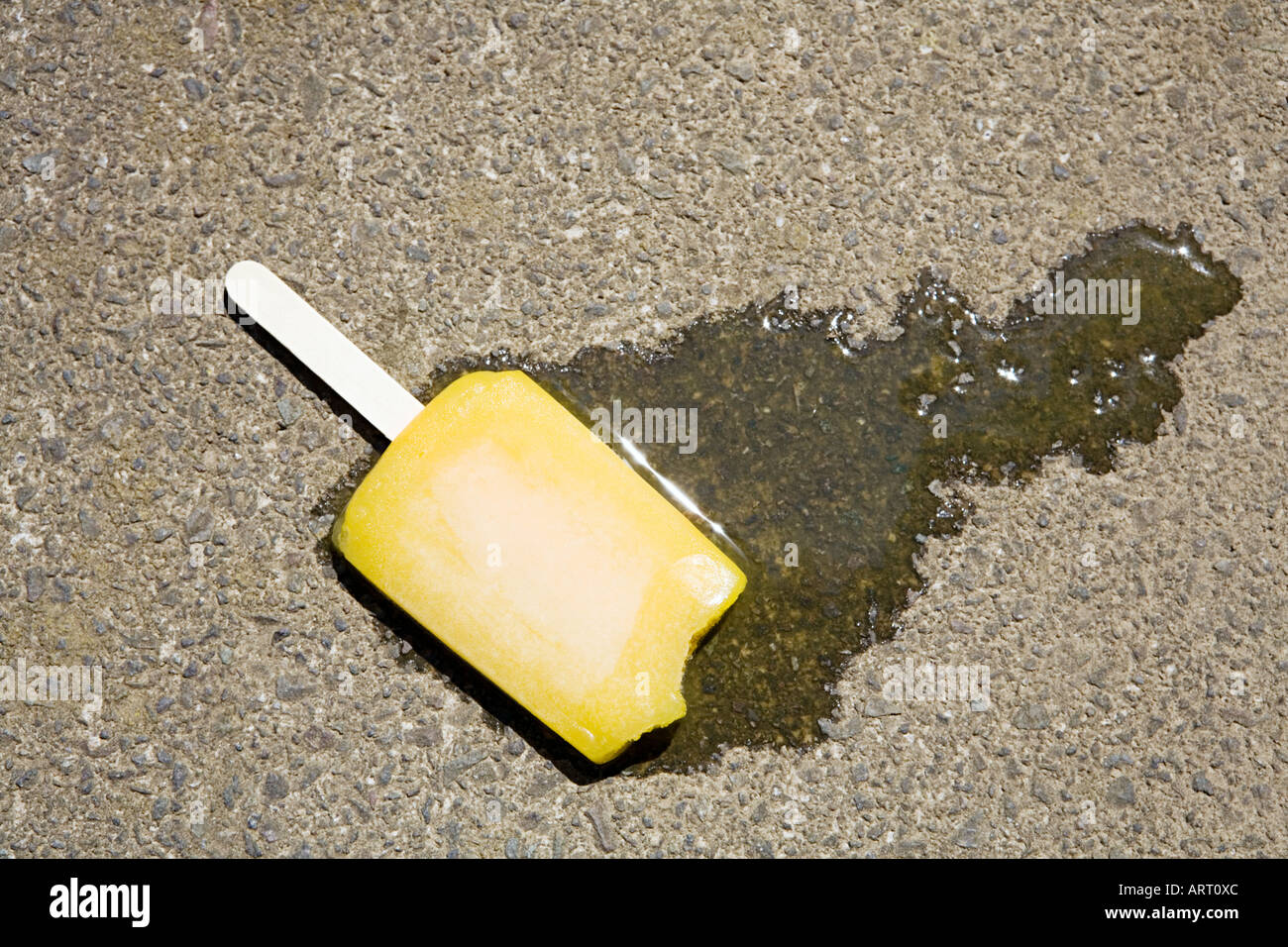 A dropped ice lolly Stock Photo