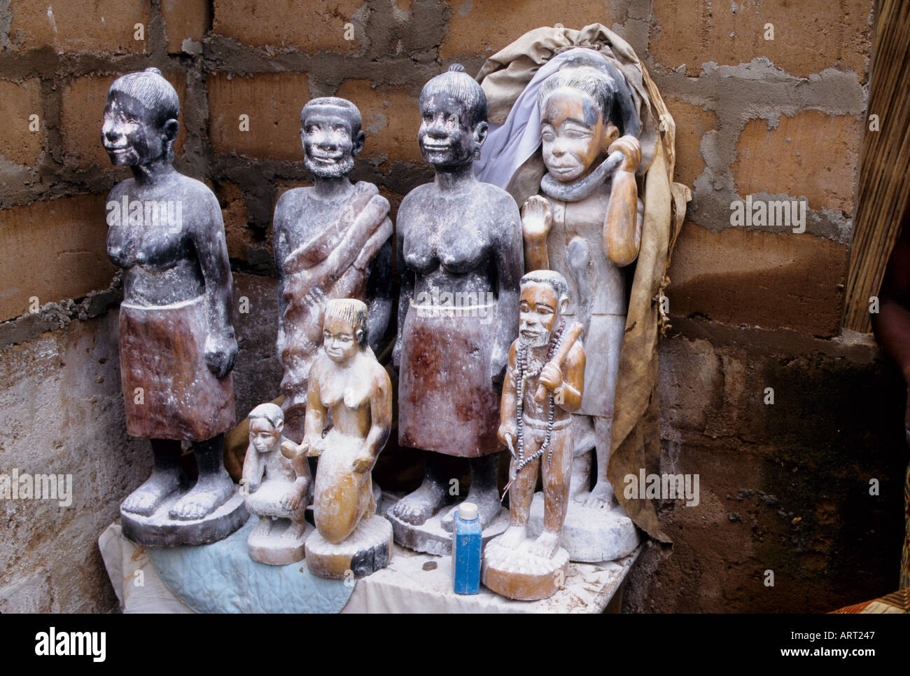 A Mami Wata altar in Benin Water Goddess Ein Mami Wata Altar in Benin Wassergeister  Stock Photo