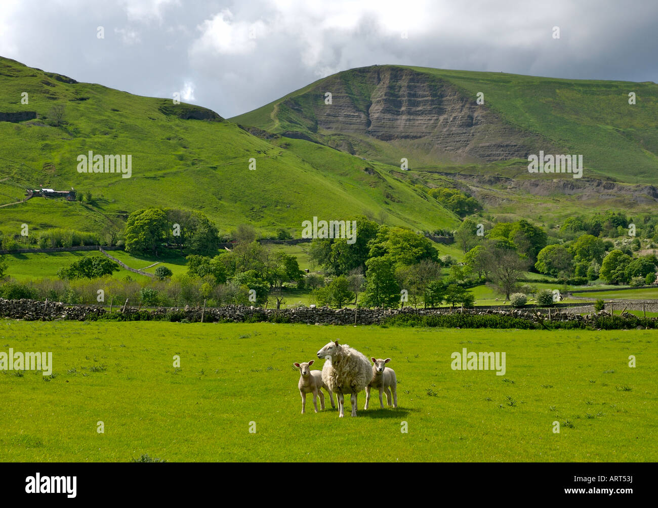 Mam Tor, near Castleton, Peak District National Park, Derbyshire, UK Stock Photo