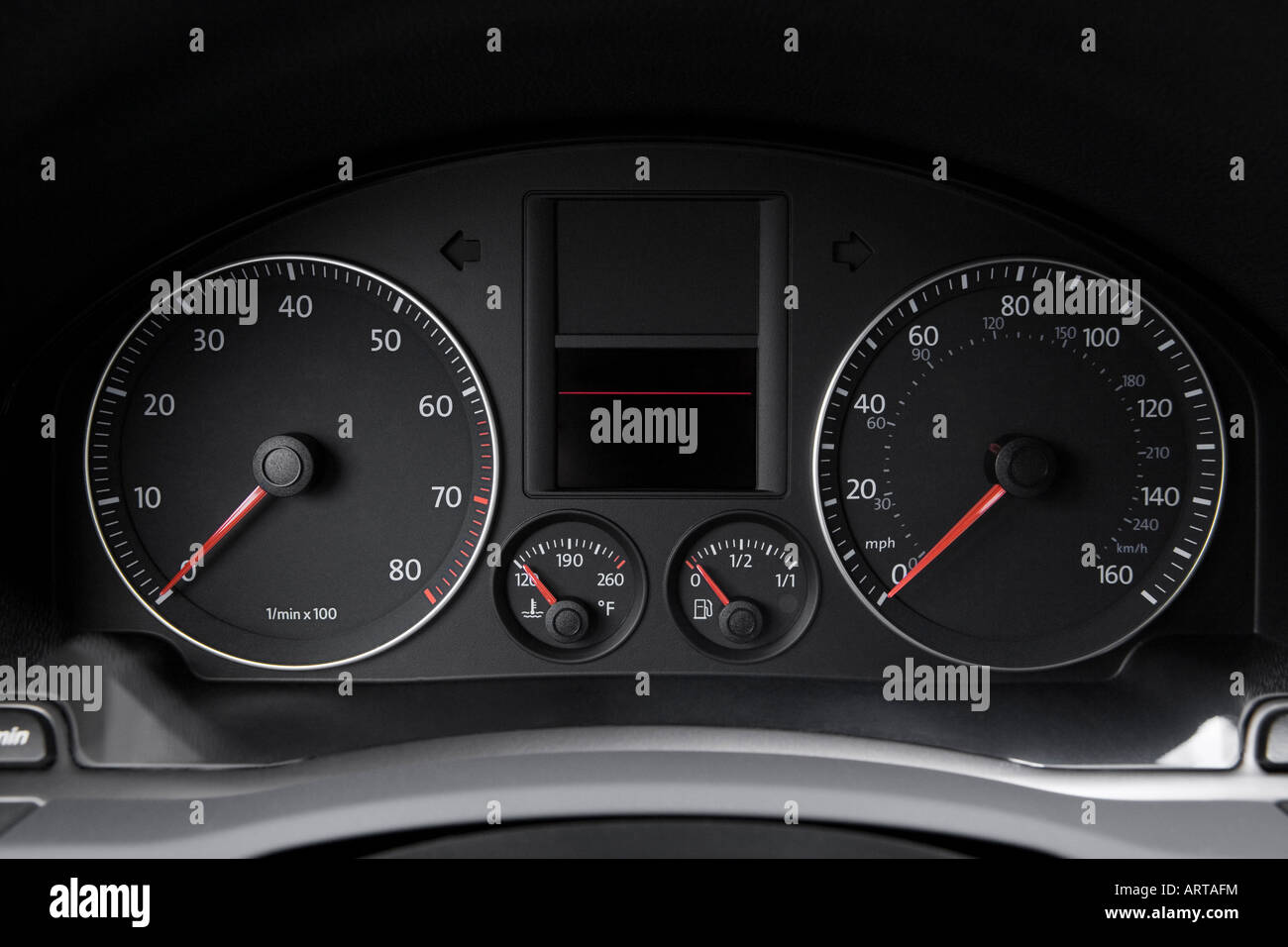 2008 Volkswagen Jetta S in Gray Speedometer/tachometer Stock Photo