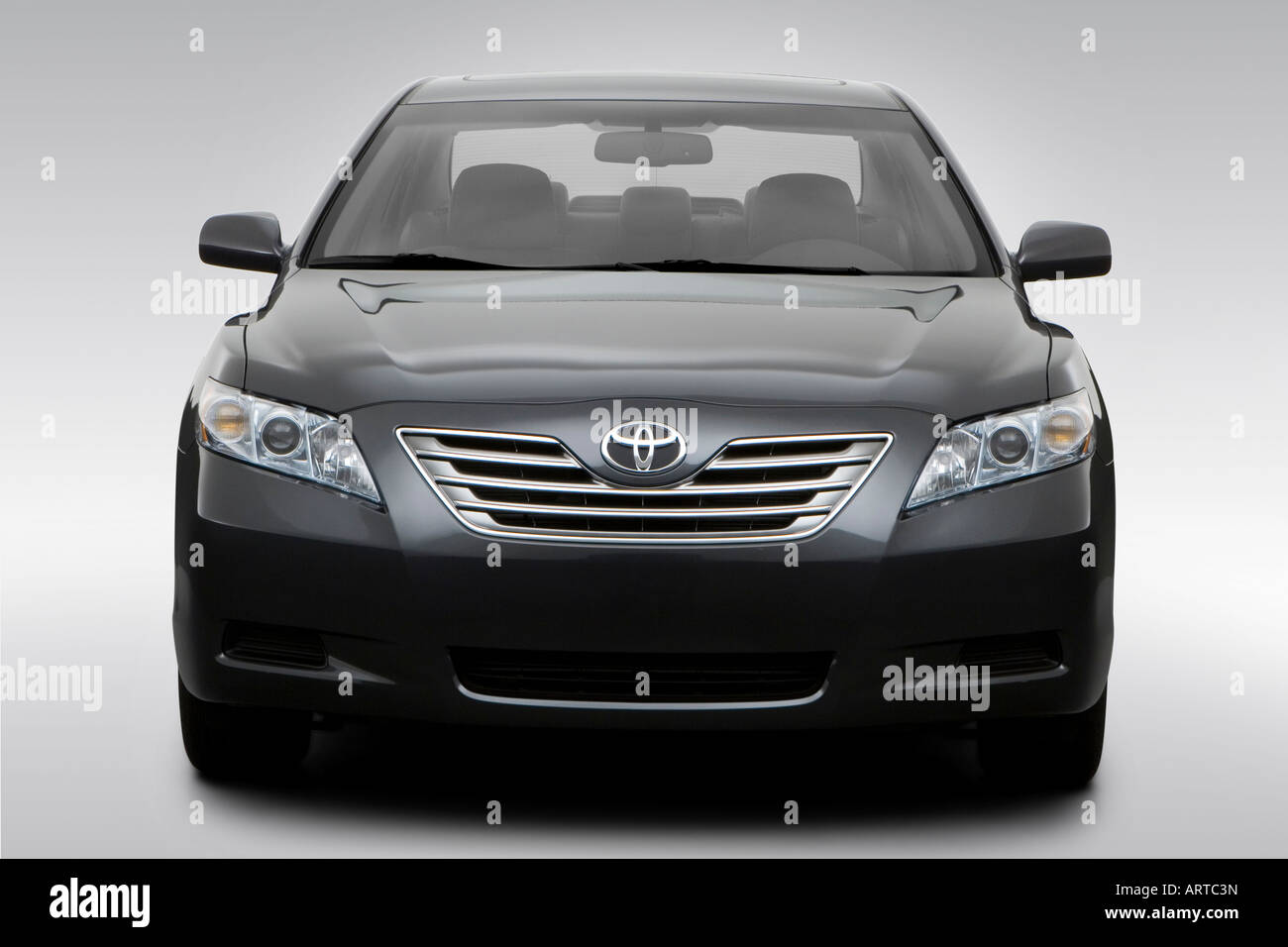2008 Toyota Camry Hybrid in Gray - Low/Wide Front Stock Photo