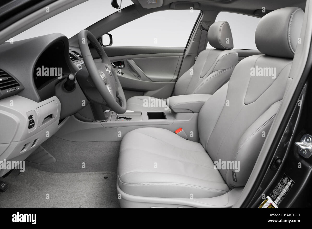 2008 Toyota Camry Hybrid in Gray - Front seats Stock Photo
