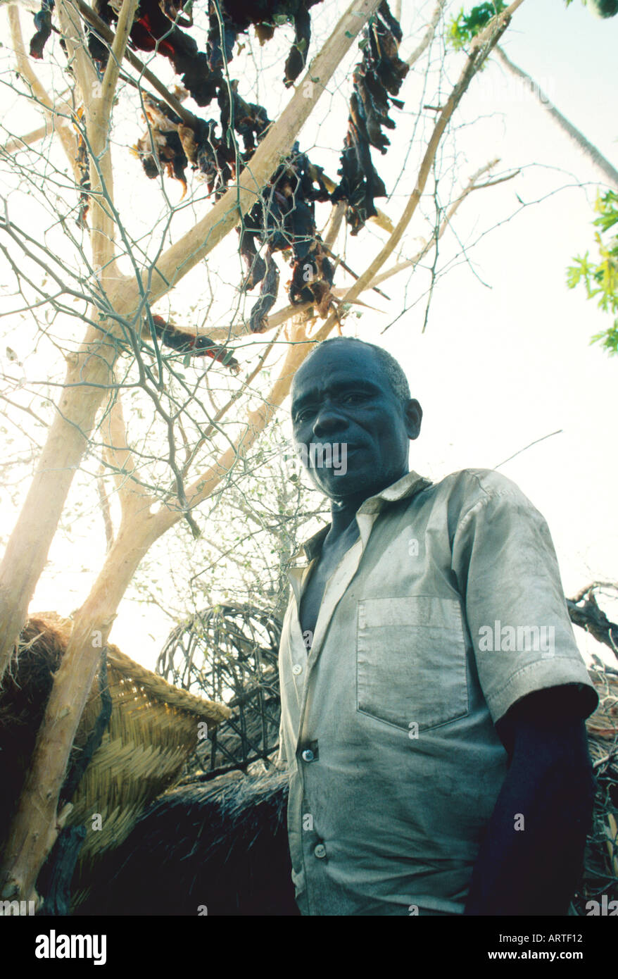 A Man in Camerun Ein Mann in Kamerun  Stock Photo