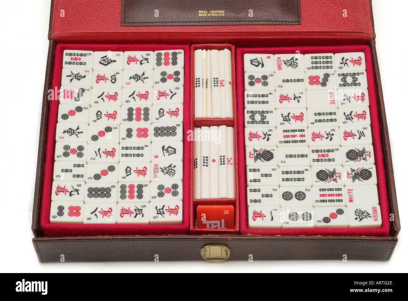 Mahjong Set with Leatherette Case