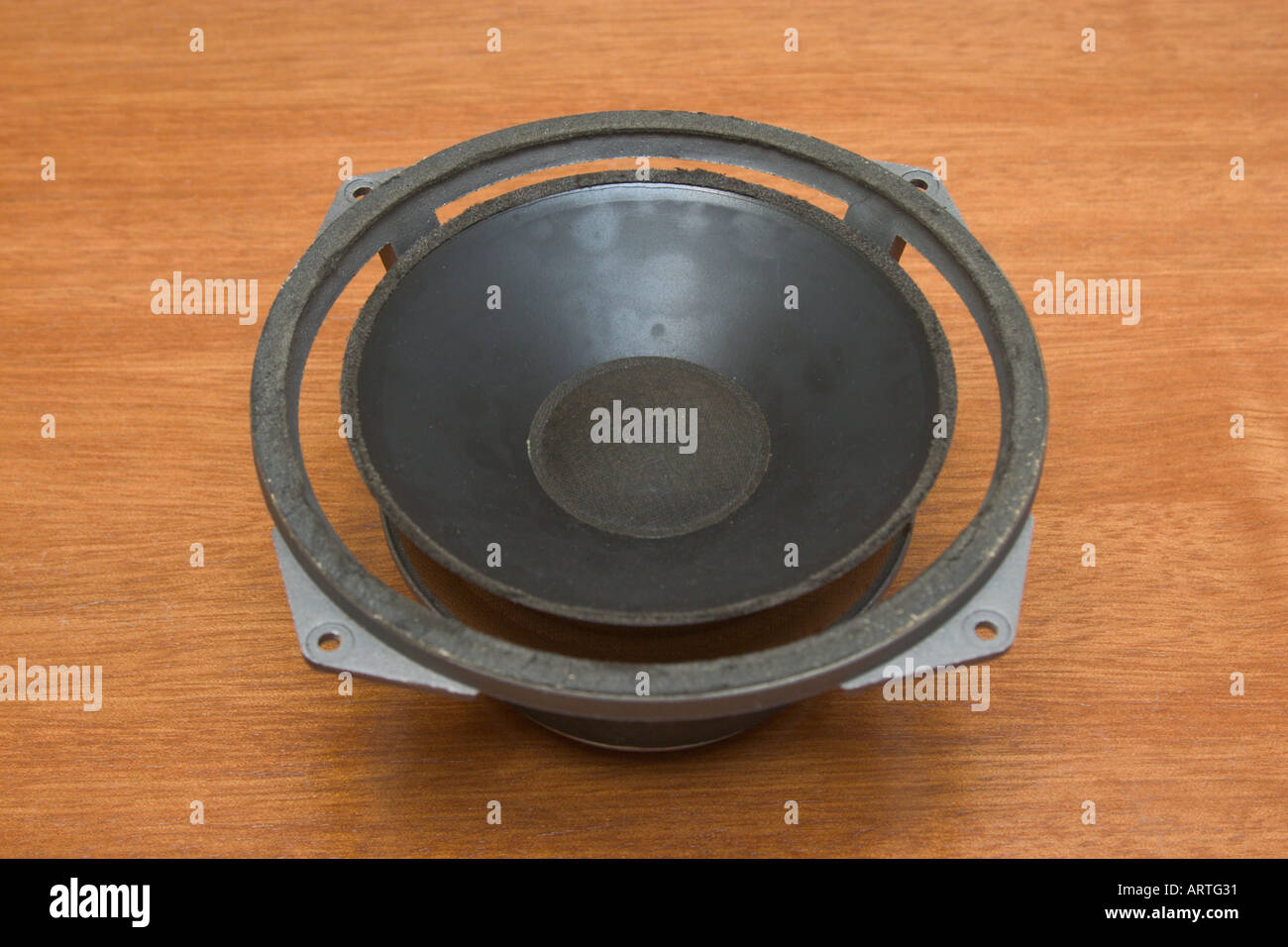speaker with torn surround Stock Photo Alamy