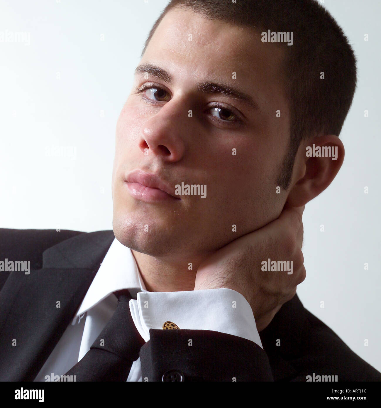 Portrait black man indoors Cut Out Stock Images & Pictures - Alamy